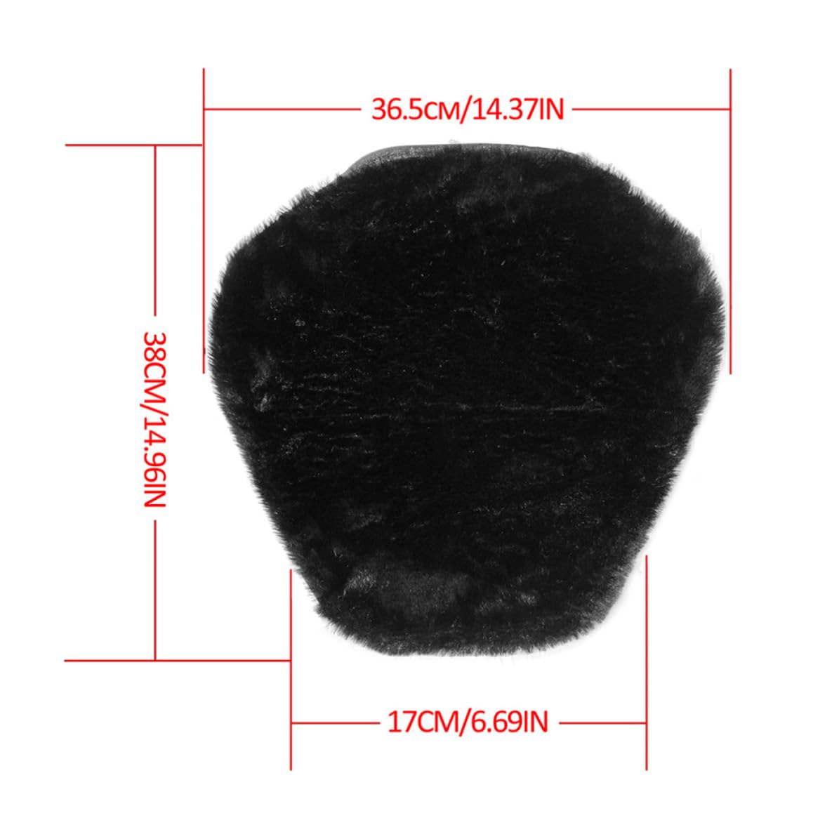 GALPADA Funda de Asiento Cojín Absorción de Impactos Gel y Felpa Negra y Aislamiento Térmico para Asiento de Motocicleta para Moto