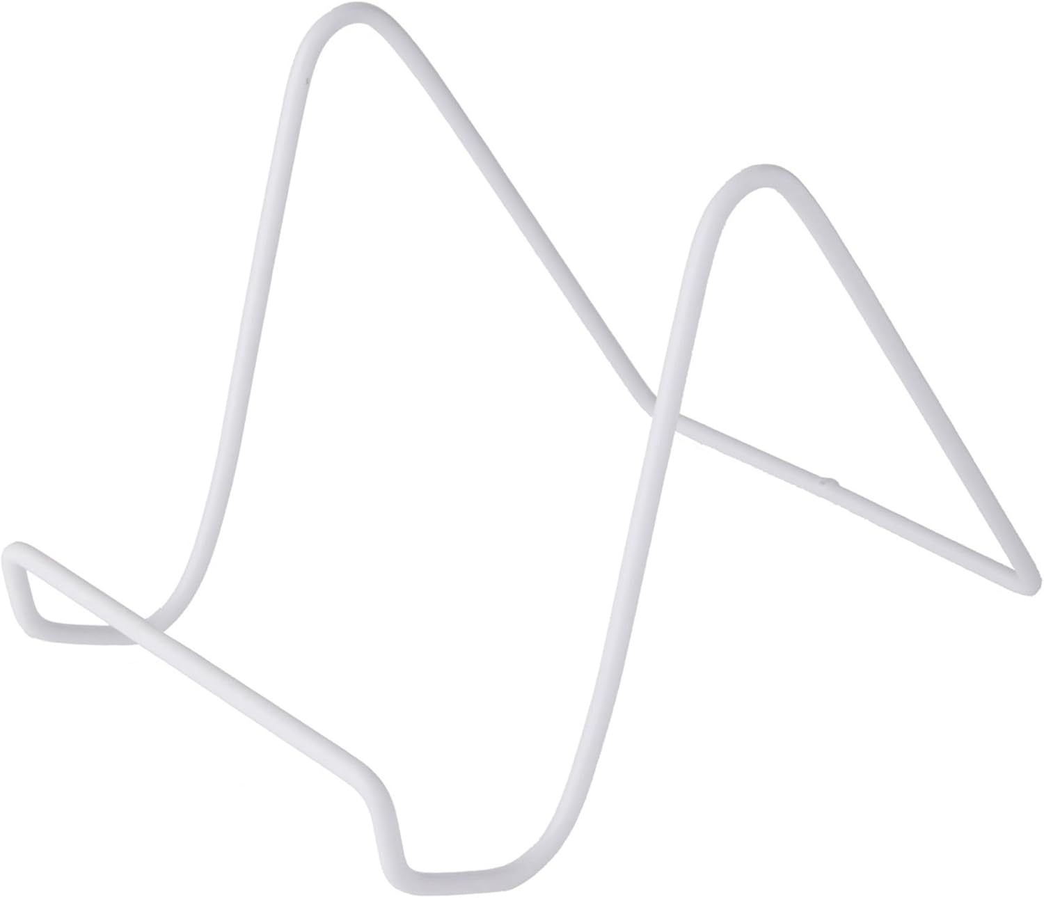 Bard's Vinyl Covered White Wire Easel Stand, 6" H x 5.5" W x 8" D, Pack of 12