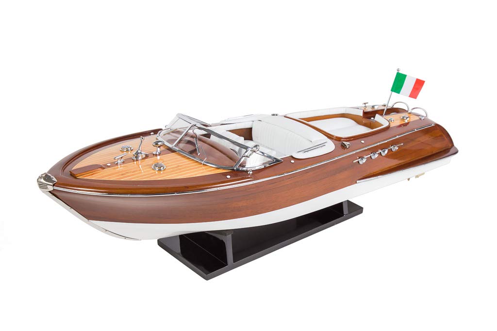 Seacraft Gallery Riva Aquarama Wooden Model Ship 27"(White Interior