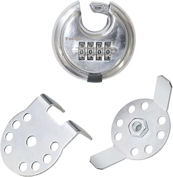 RV Double Propane Tank Locking Device 1/2-13 Threads Shaft Anti-Theft Dual Propane Tank RV Shackle Lock RV Gas Tank Passwork Lock Security
