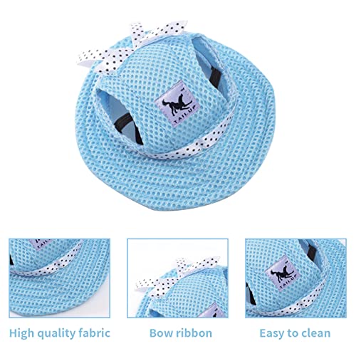 Hunde-Sonnenhut, verstellbar, Baseballkappe mit Ohrlöchern, Sommer-Haustier-Visier, Hüte, Outdoor-Sport, Sonnenschutz, Sonnenhaube für kleine Hunde, Welpen, Katzen