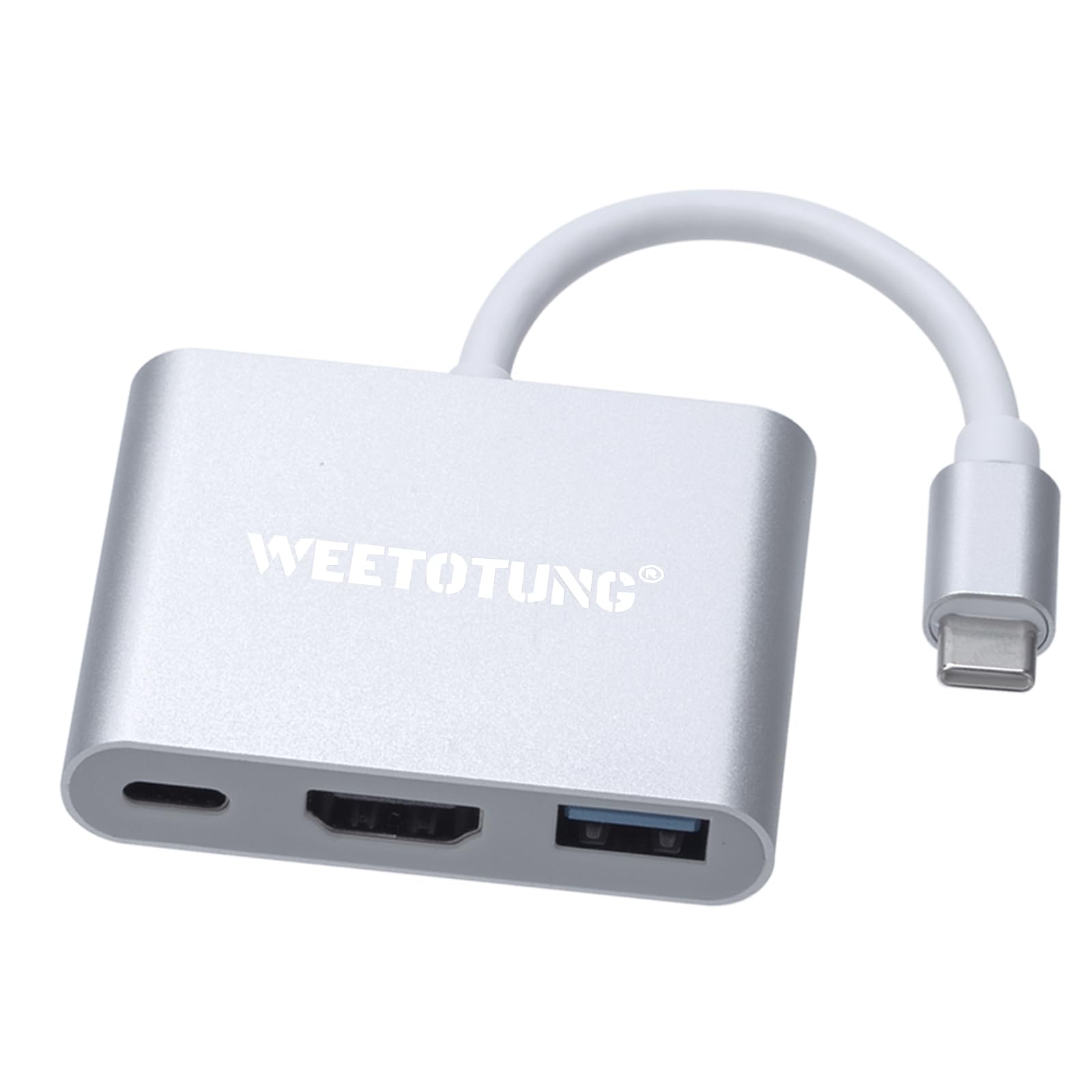 WEETOTUNG USB Type-c 3 in 1 Adapter to USB 3.0 + PD + HDMI USB Hub Adapter and Converter