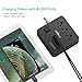 AHRISE Extension Cord, Power Strip with 3 AC Outlets and 4 USB Ports for Smartphone Tablets Home, Office, Hotel, Cruise Ship, 5 Ft, ETL Listed, Black