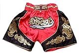short kick boxing muay thai Calidad Premium Thai : Fabricado directamente en Tailandia, esos pantalones cortos de boxeo thai para niños benefician de todo el experiencia tailandes, el asunto suave y satinado permite de evitar picores y todo tipos de iritaciones.