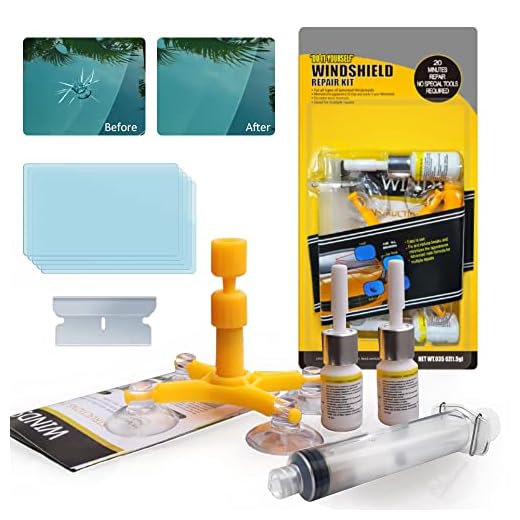 LTGABA Windshield Repair Kit - Windshield Chip Repair Kit, Glass Repair Kit with 2pcs Windshield Repair Resin for Fix Auto Glass Windshield Crack Chip Scratch