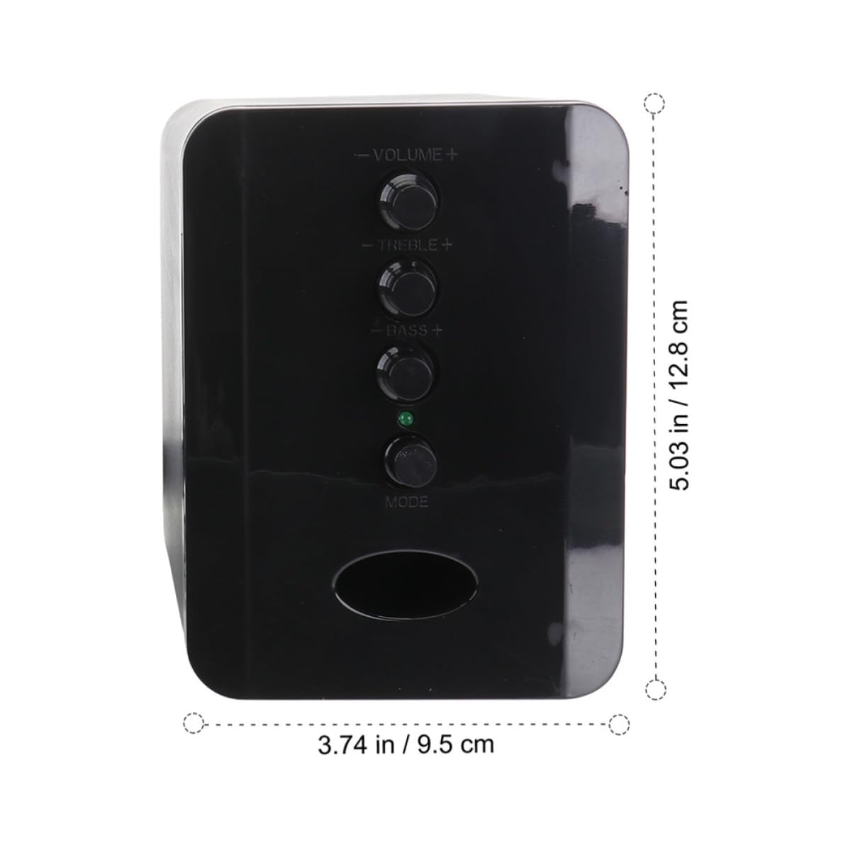 Altoparlante USB per Computer Nero Mini Compatto in Plastica Controllo Volume e Porta Audio 3.5mm, Speaker da Scrivania per Ufficio e Casa Colore Casuale