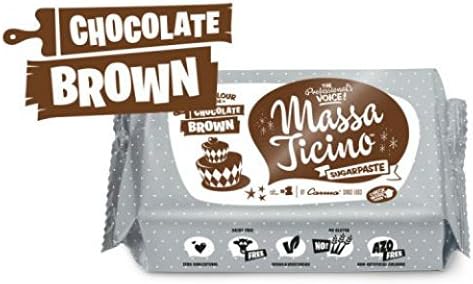 Massa TicinoChocolate Brown Sugarpaste 250g