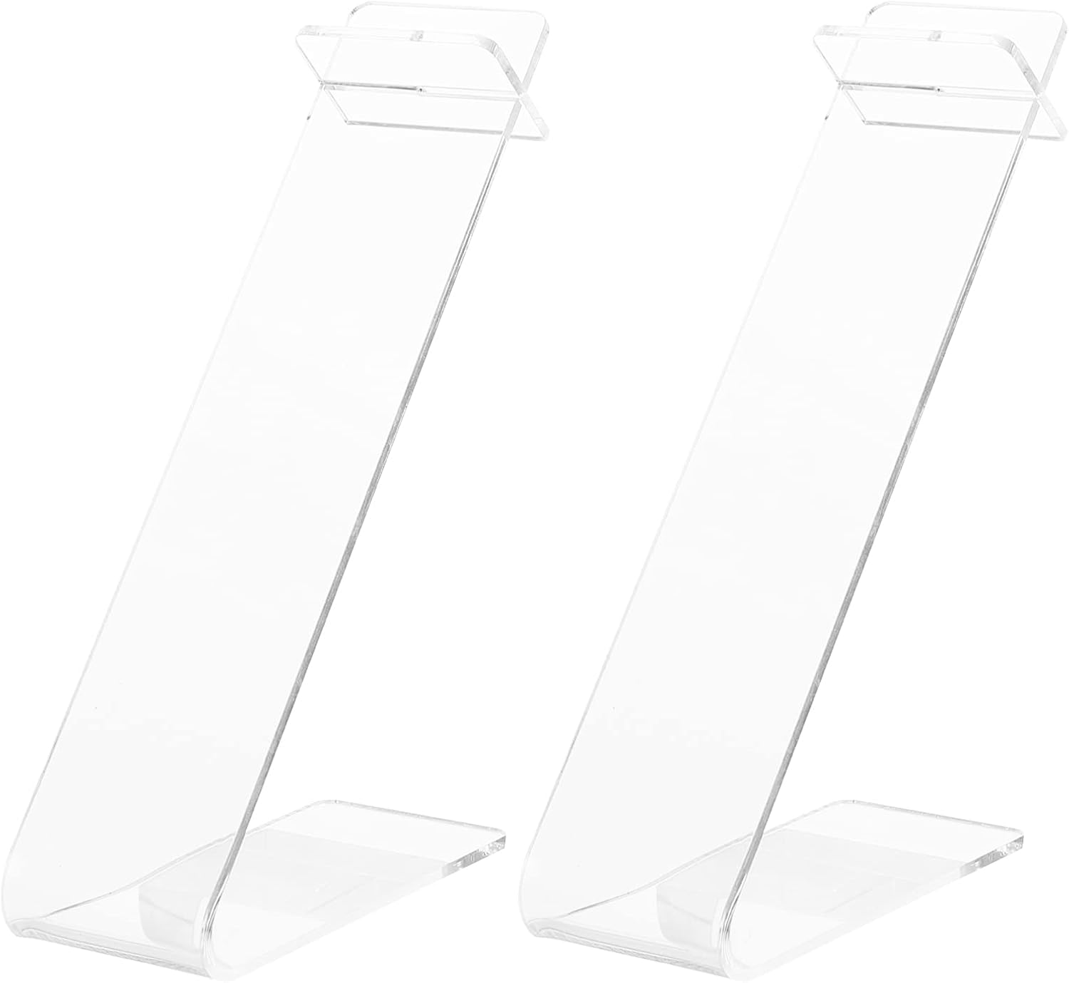 Baluue 2pcs Acrylic Shoe Display Stand Clear Shoe Store