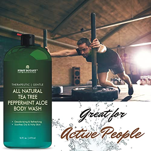 First Botany All Natural Body Wash - Fights Body Odor, Athlete’S Foot, Jock Itch, Nail Issues, Dandruff, Acne, Eczema, Shower Gel For Women & Men, Skin Cleanser -16 Fl Oz thumb #2