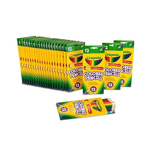 Crayola Bulk Colored Pencils for Kids (24pk) - 12 Assorted Colors, Art Supplies For Crafts & Coloring Books, Bulk Preschool & Kindergarten Classroom Supplies (Packaging May Vary)