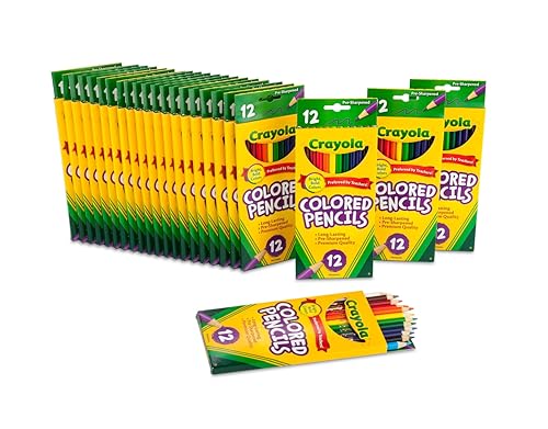 Crayola Bulk Colored Pencils for Kids (24pk), Essential Back to S...