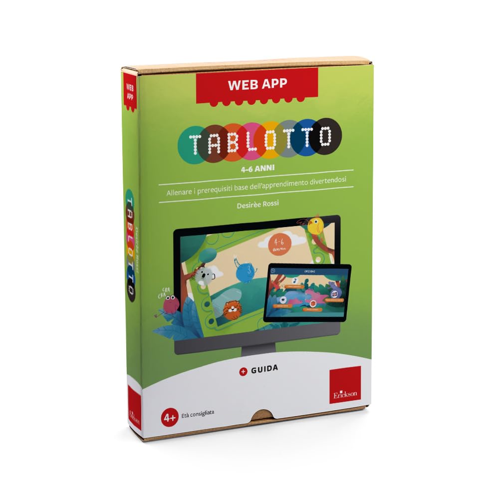Tablotto 4-6 Anni. Allenare I Prerequisiti Base Dell'apprendimento Divertendosi. Web App. Con Software - 4