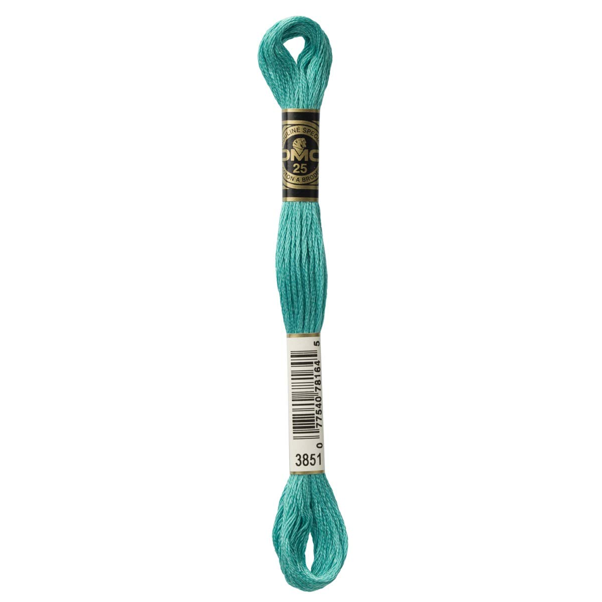 DMC Embroidery Floss Mouline Stranded Cotton Thread for Hand Embroidery and Sewing - Colour No: 3851-3 x 8m Skeins — image 1
