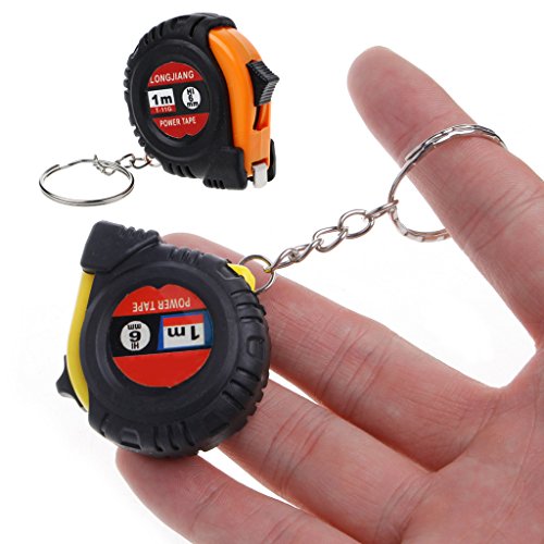 Cinta métrica retráctil métrica 1m mini bolsillo llavero miniatura 4
