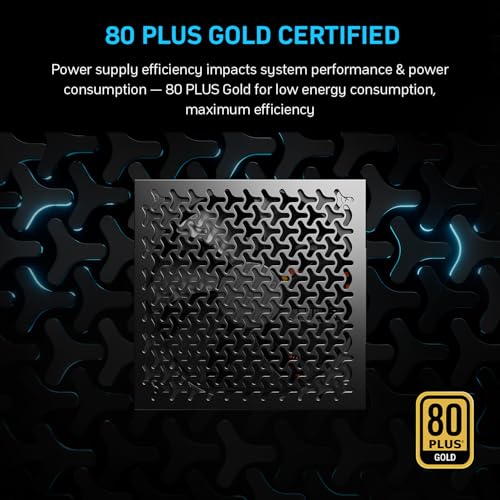 Image of 850W Fully Modular Power Supply, 80+ Gold Certified PSU | ATX 3.1 & PCIe 5.1 Ready | 12V-2x6 Connector | 140mm Low-Noise Fan | 105℃ Japanese Capacitors | Black PSU