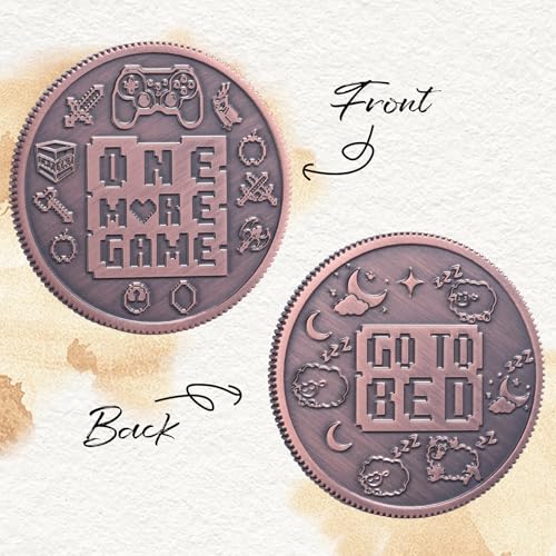 Ultimate Gamer Gift for Men – Double Sided Decision Maker Coin for Boyfriend, Husband &amp; Gamers | Stress-Relieving Gaming Accessories for Birthday, Christmas &amp; Valentines Day, Gamer Stocking Stuffer
