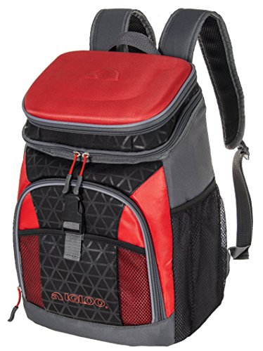 Igloo Hard Top Backpack Sport Brights, Black/Red