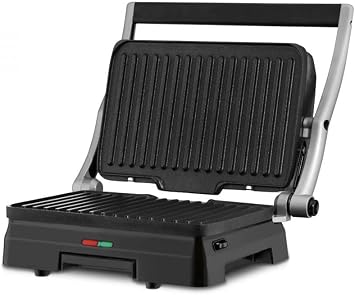 Cuisinart Griddler Indoor Grill & Panini Press, Dishwasher-Safe Nonstick Cooking Plates, Stainless Steel, GR-11NAS