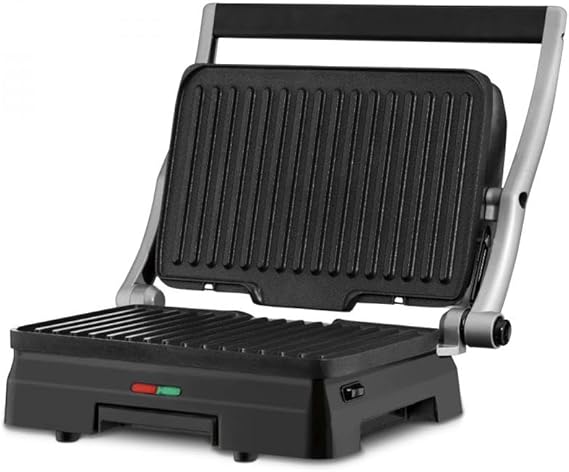 Cuisinart Griddler Indoor Grill & Panini Press, Dishwasher-Safe Nonstick Cooking Plates, Stainless Steel, GR-11NAS
