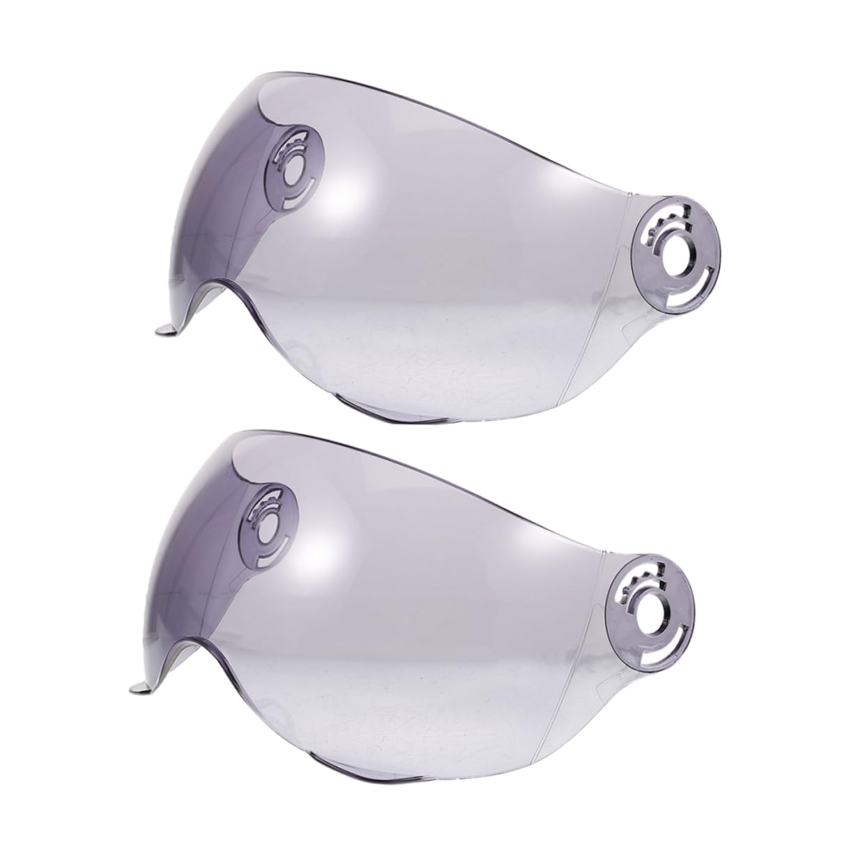 balacoo 2pcs Clear Plastic Wind Blocker Lens Removable Half Face Visor with UV Protection Impact Resistance Comfort for Motorcycle Riding Fit