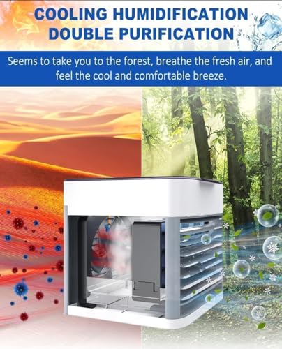 Image of Mini Cooler For Room Cooling-Portable Air Conditioner For Home And Office-3-In-1 Arctic Cooler, Humidifier, Purifier