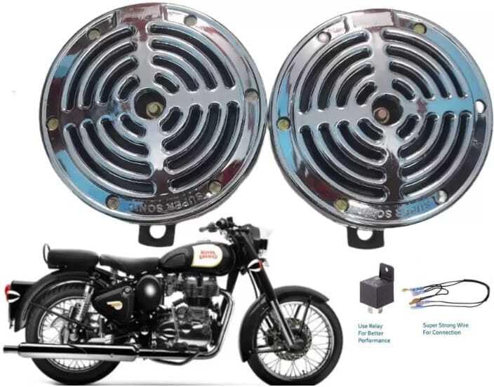 Patel Auto Electricals Parts Hous - Horn For Royal Enfield, Universal For Bike & Car (Classic 350, Classic 500) - 12V DC, Copper, 115 Decibels-image-17