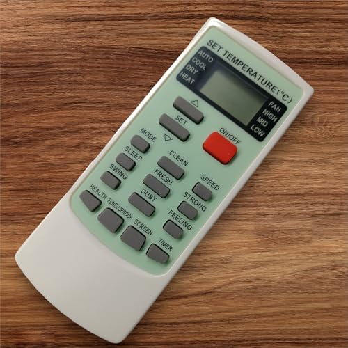 Image of Sanavya Compatible with Voltas AC Remote Original YKR-H /002E Model Suitable for 1 | 1.5 | 2 ton45 Model - Match Exactly to Replicate Genuine Remote Function Voltas Remote 45 YKR-H /002E