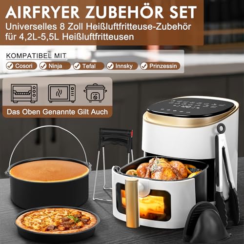 Airfryer tillbehörsset 15 delar – Passar Philips, COSORI, Tefal mm