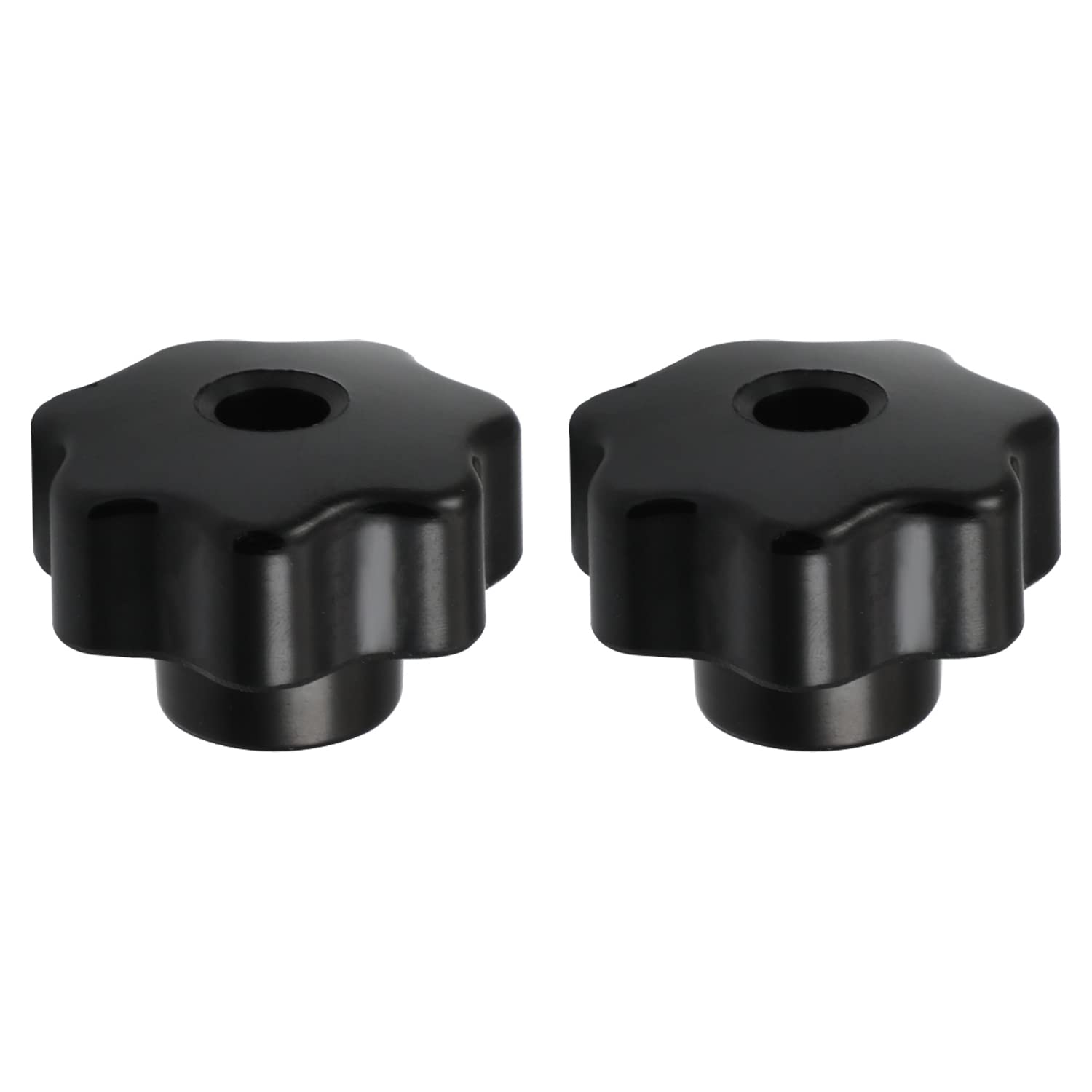 Othmro Women's Black Cm8x50 Clamping Knob Thread Star Clamping Knob Head Diameter Brass Insert Thread Star Torx Clamping Knob 2Pcs