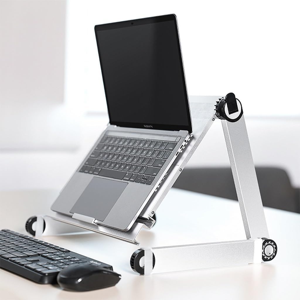 Soporte para portátil de Altura Ajustable para Escritorio - Elevador ergonómico para Ordenador de sobremesa