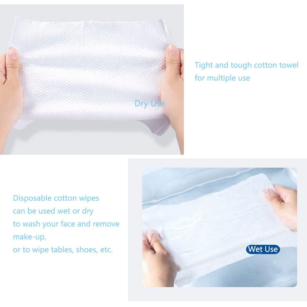 Baumwoll-Vlies-Gesichtshandtücher – 100 Stück Pro Rolle, Weich & Hygienisch Für Make-up & Reinigung