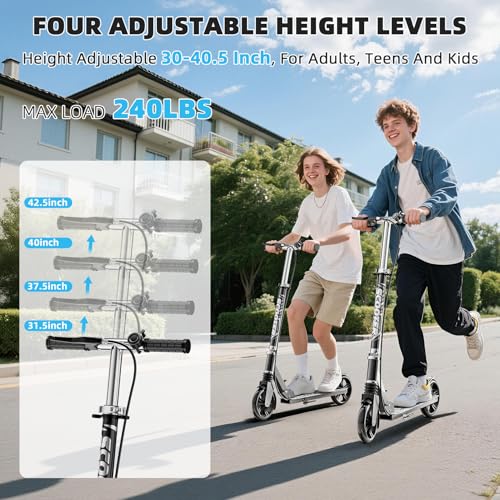 GRENYX Kick Scooter with Shock Absorption