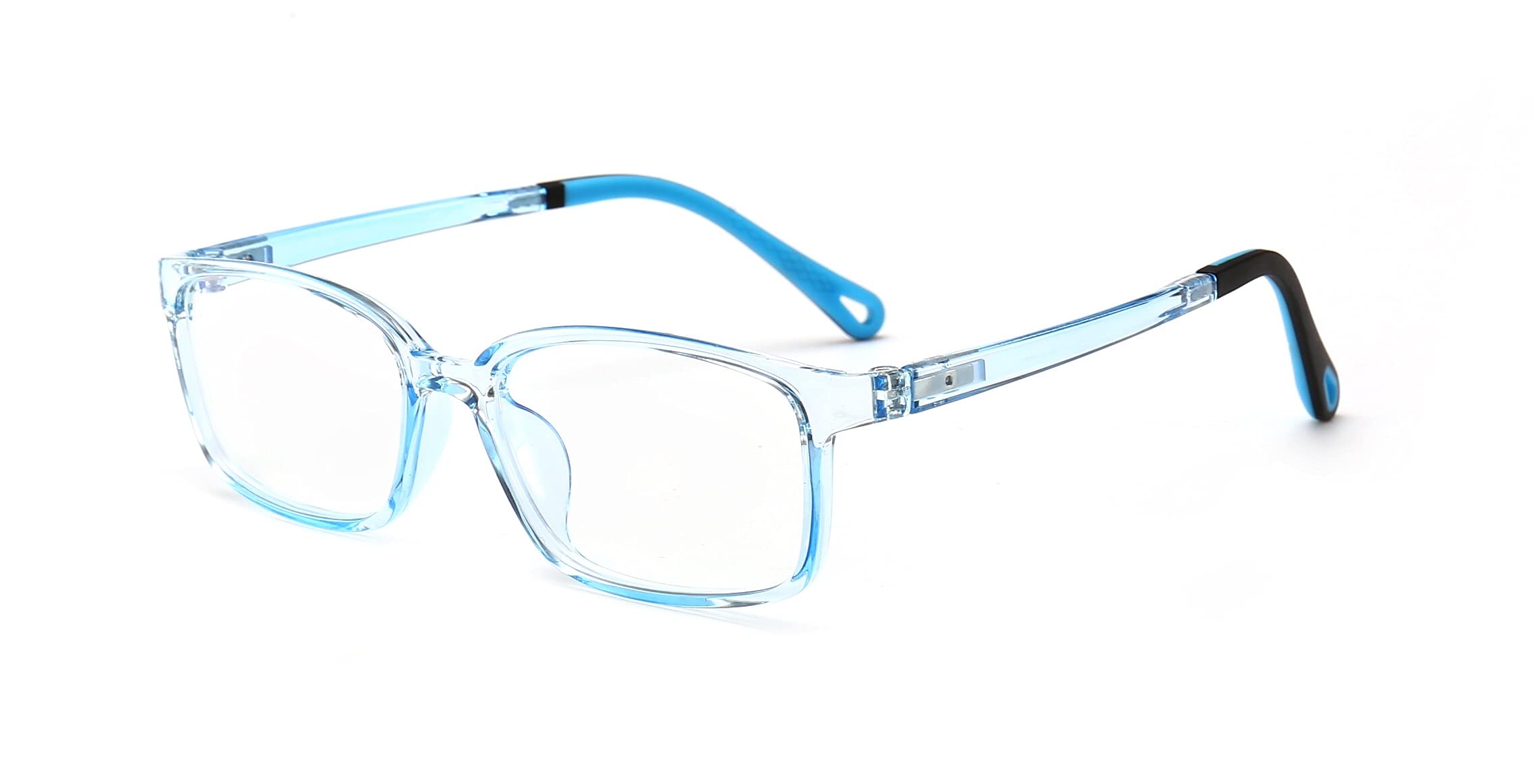 Kids Blue Light Blocking Glasses Anti Eyestrain Reading Glasses Gaming Eyeglasses Light Weight Classic Frame for Kids 4 to12 Year Old