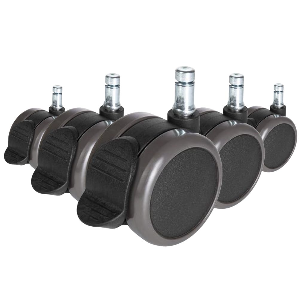 hjh OFFICE 619009 ruedas ROLO 10 mm / 65 mm lote de 5 ruedas para suelo