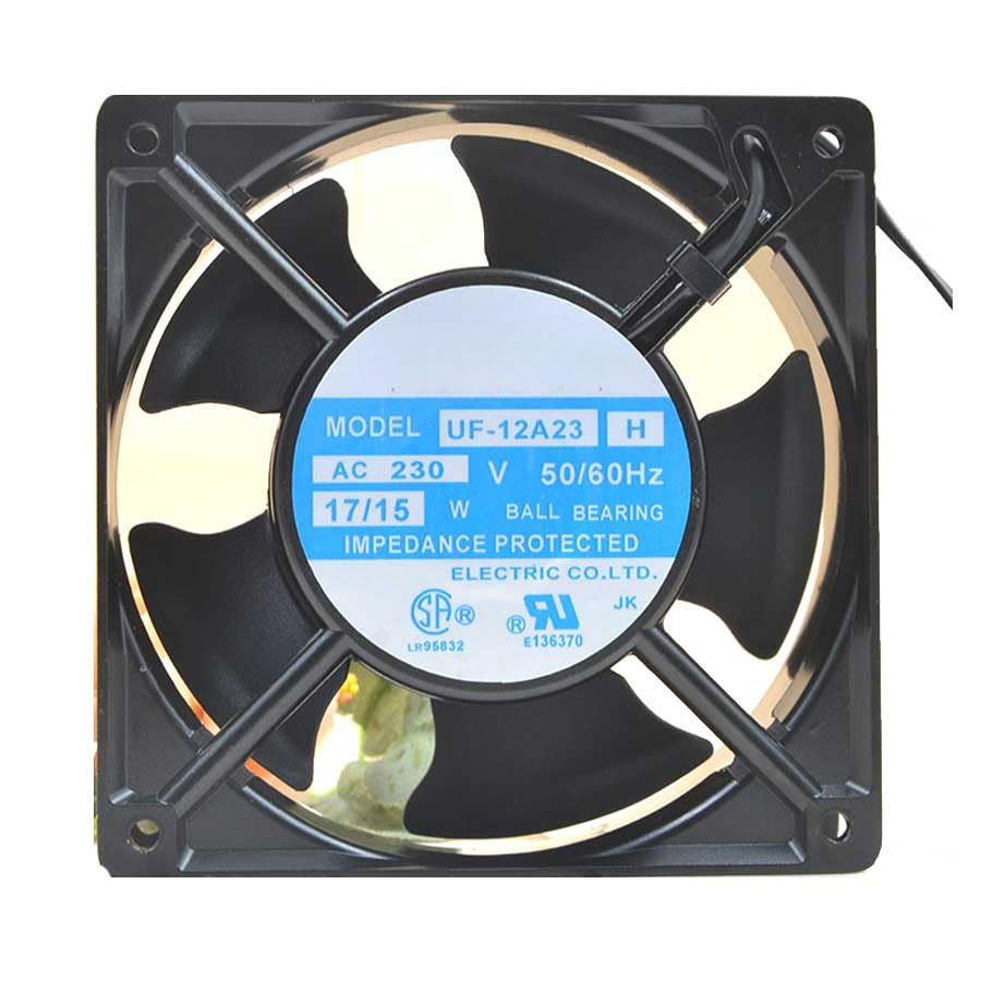 UF-12A23-H 12cm 230v 17 / 18w 12038 Electric Cabinet Refrigerator Cabinet Fan 120x120x38mm