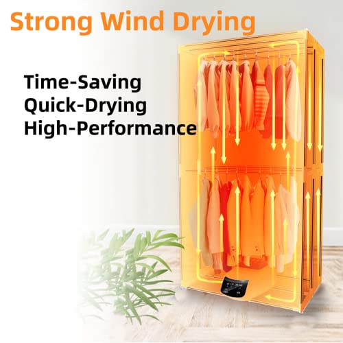 Foldable large capacity Radiator Clothes Airer, Fast Drying Intelligent Constant Temperature Drying Rack Kitchen, Power Saving Large Space Heated Airers Wet Weather,A - Image 3