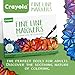 Crayola Fine Line Markers for Adults (40ct), Skinny Marker Set for Adult Coloring Books, Stocking Stuffer for Teens, Aesthetic Art Supplies, Stress Relief Activity