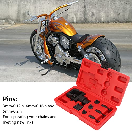 Image of KIMISS Motorcycle Chain Breaker Set,Chain Removal Tool Chain Cutter and Riveter Kit Carbon Steel for 520 525 530 532 Drive Chains Motorcycle ATV Car