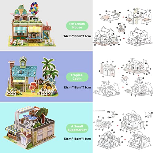 Keentame 3D PUZZLE001 Puzzles Gift Set For Kids Diy Jigsaw Toys Paper And Eps Foam Board And Adults Fun And Creative Diy Model Building Kit thumb #1