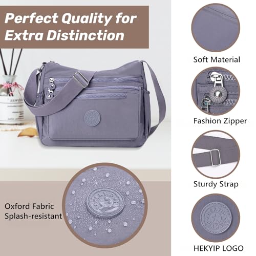 Women's Crossbody Bag, Shoulder Bag, Waterproof Backpack Shoulder Bag, Lightweight Nylon Work Travel Bag, Messenger Bag2