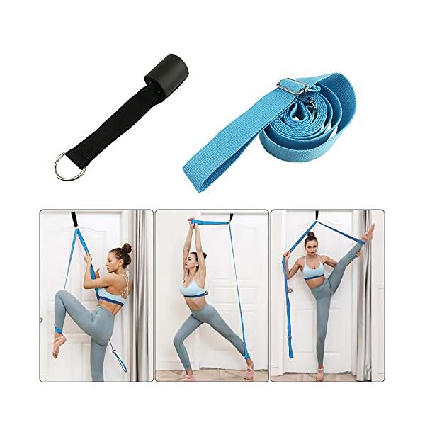 chuanhuishop-Leg-Stretcher-Yoga-Straps-Door-Flexibility-Trainer-Best-for-Ballet-Dance-Single-line-Horse-or-Any-Sport-Daily-Stretching-D-Ring-Adjustable-Stretching-Equipment chuanhuishop Leg Stretcher Yoga Straps, Door Flexibility Trainer, Best for Ballet Dance, Single-line Horse or Any Sport Daily Stretching, D-Ring Adjustable Stretching Equipment