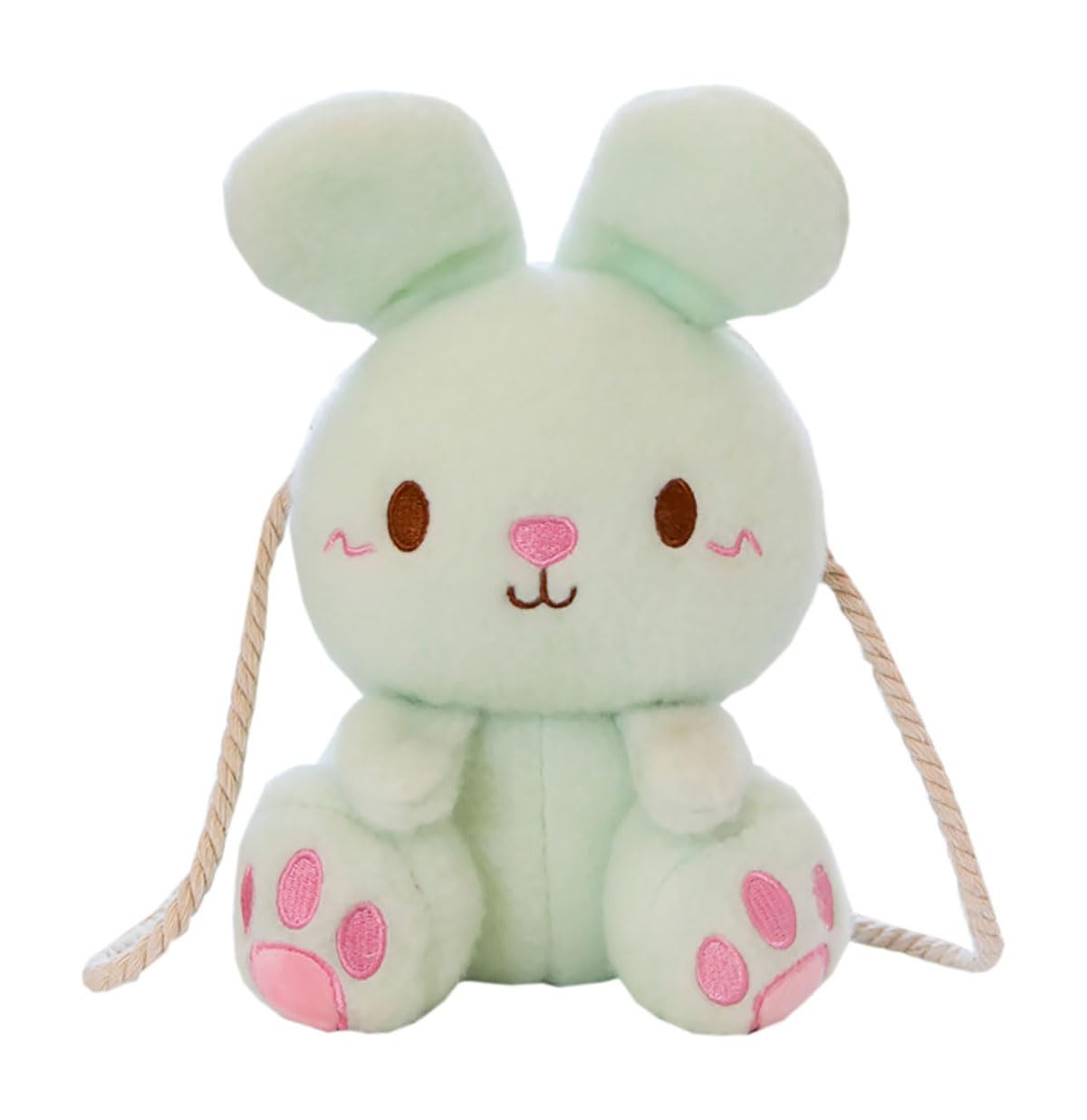 Verve Jelly Femmes Filles Sac à Bandoulière en Peluche Mini Mignon Sac à Bandoulière Moelleux Doux en Peluche Lapin Sac à Bandoulière Lapin de Dessin Animé Sac de Messager Dames Filles Petit Sac