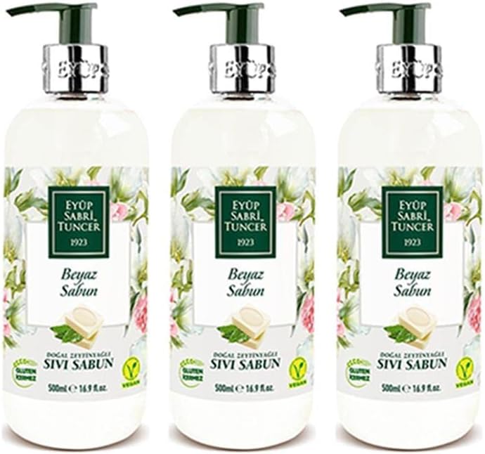Eyüp Sabri Tuncer Beyaz Sabun Sıvı Sabun 500 ml x 3 Adet