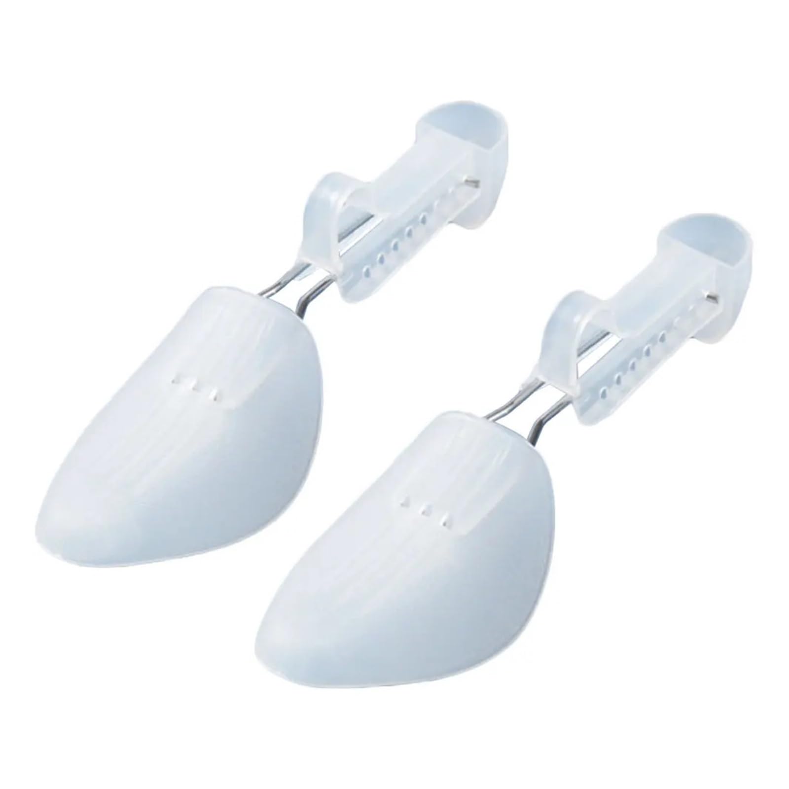 Verstellbarer Schuhspanner für Damen und Herren – tragbarer Stiefelhalter und Leder-Schuhformer (1/2 Paar) (Damen transparent)