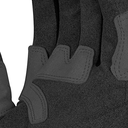 Image of Rynox Urban Pro 2 Gloves - Cuff Length Motorcycle Riding Gloves | Impact Protection | Scaphoid Protection | Abrasion Resistance - Black Grey, Small, Motorcycle Racing, Suede