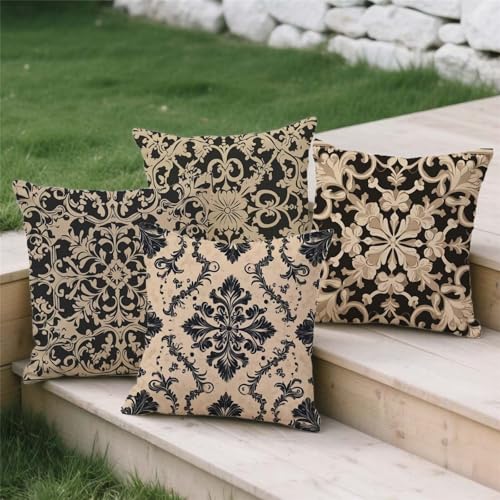 Housse de coussin 60x60cm pour salon de jardin extérieur taie bohemia S807 - 4