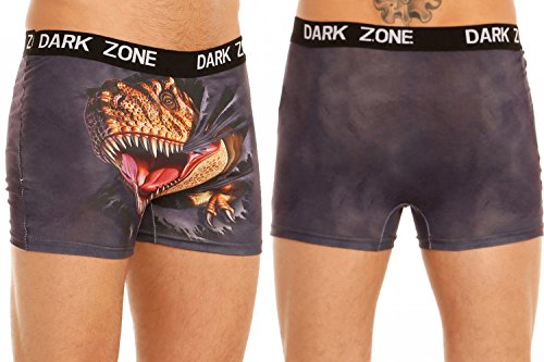 Mens Exotic Boxer Briefs Darkzone Series Soft Stretchy Underwear in Wild Prints3