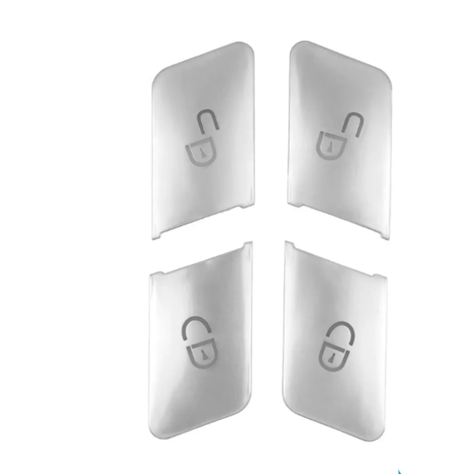 Car Button Stick Compatible with Benz A B C E for GLK Class W204 W212 X204 ML for GL GLE GLS W166 W463 W156 W176 Car Door Lock Switch Button Cover Trim Sticker Accessory(Silver)