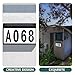 COHEALI Solar Powered House Number Address Sign LED Outdoor Solar Doorplate Lamp with Ground Stake Weatherproof Energy-saving Lighting Tool for Patio Garden Porch Pathway
