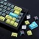 JakeTsai PBT Keycaps, 145 Keys Japanese Manga Keycaps, Cyberpunk 2077 Minimalist Style Cherry Profile Dye Sublimation Custom Keycap for Cherry Gateron MX Swithes ISO/ANSI Layout Mechanical Keyboards
